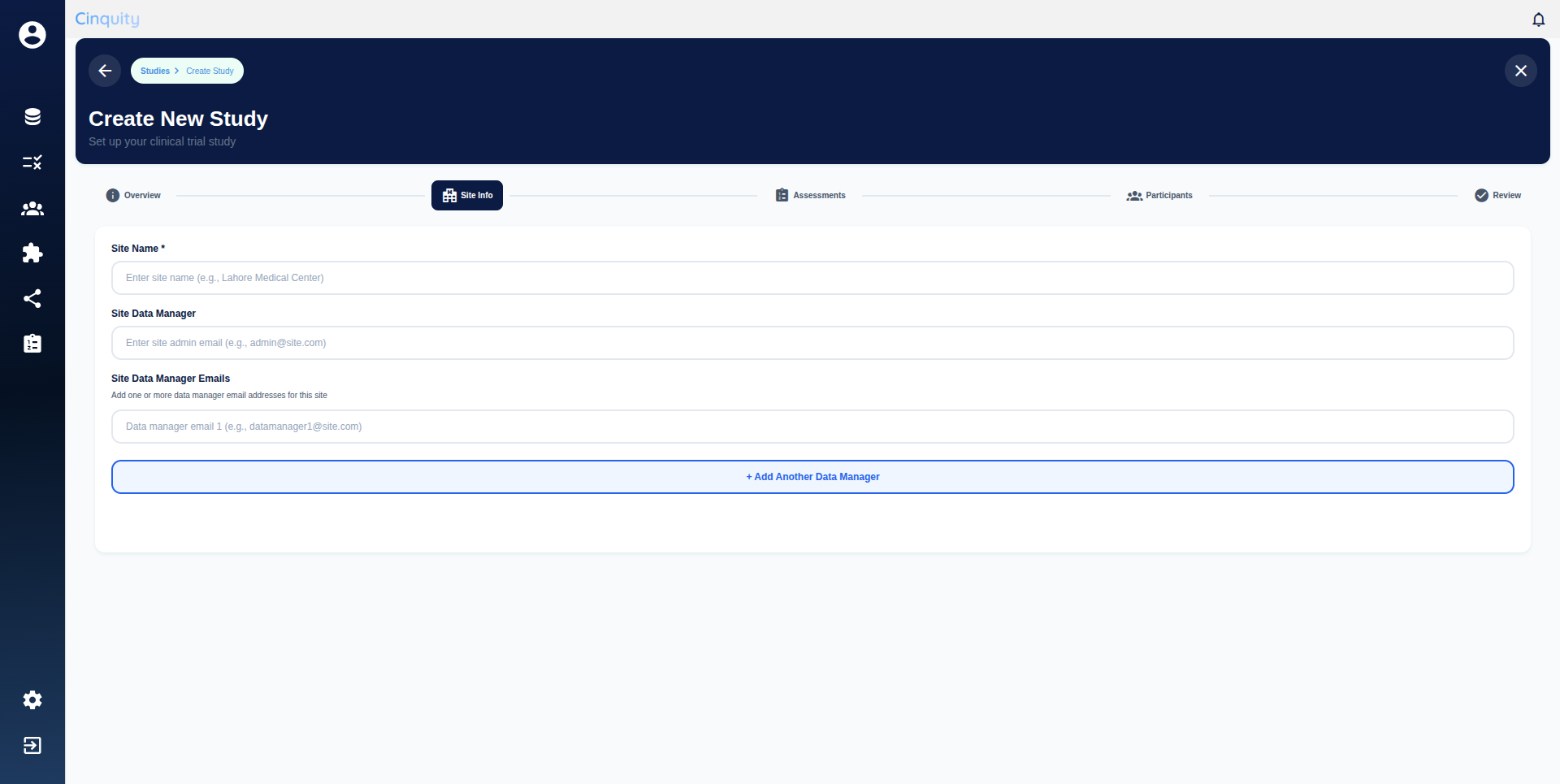 Cinquity interface 9