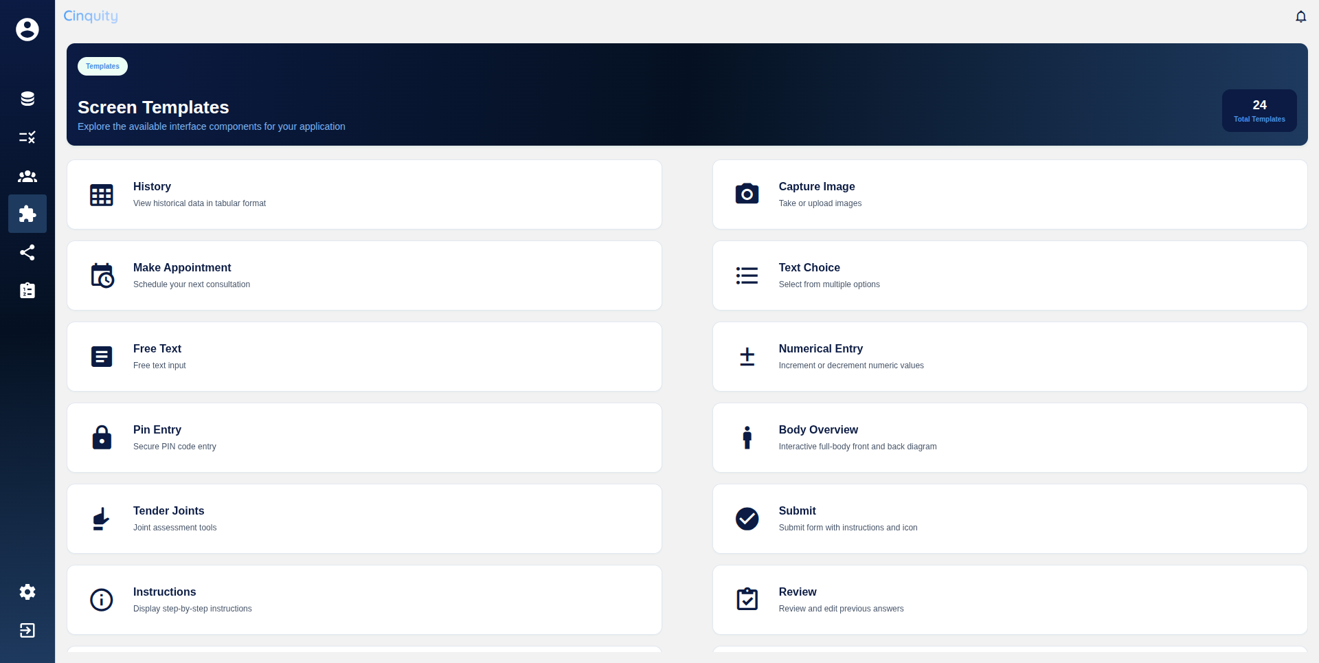 Cinquity interface 5