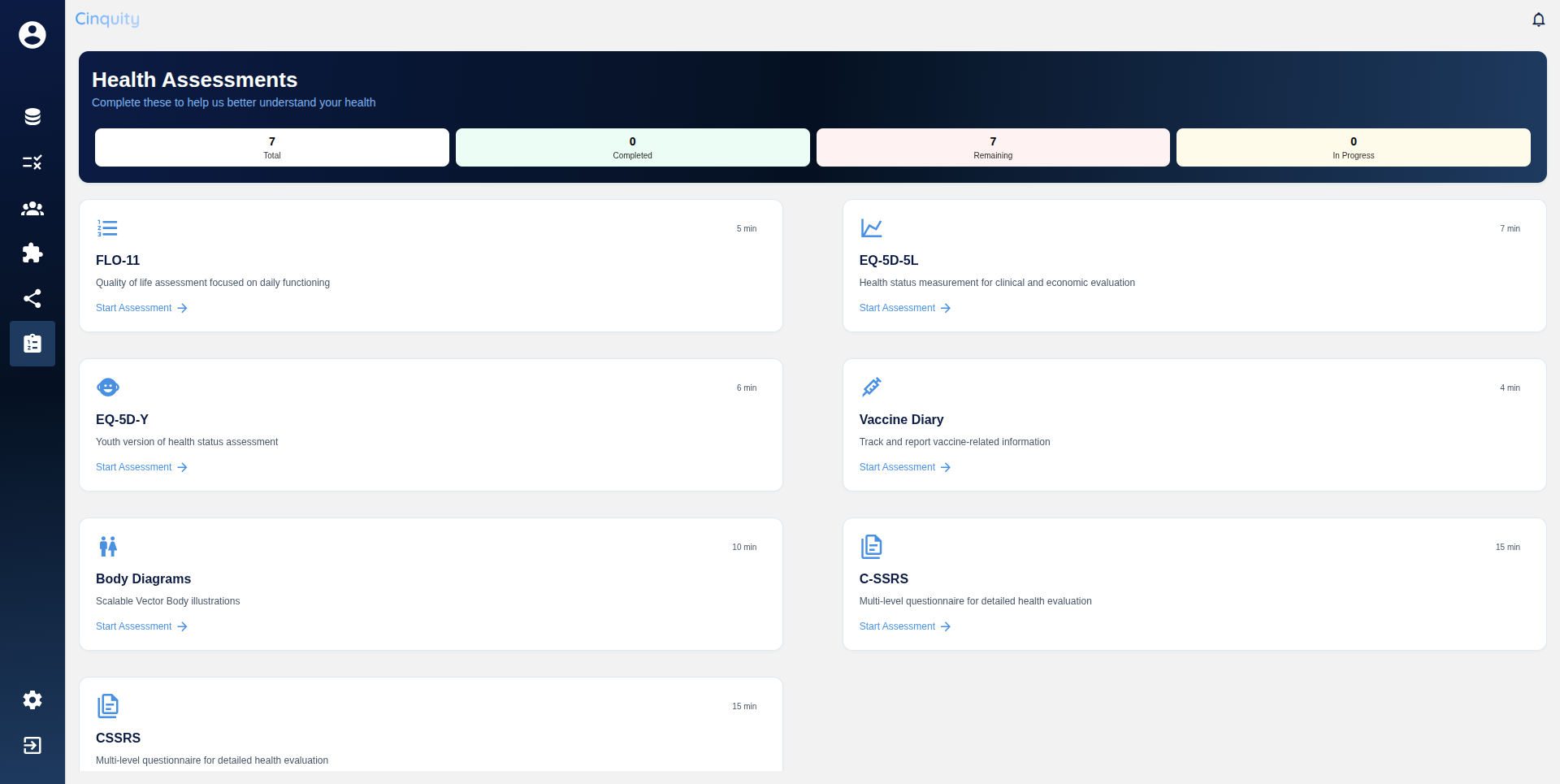 Cinquity interface 6