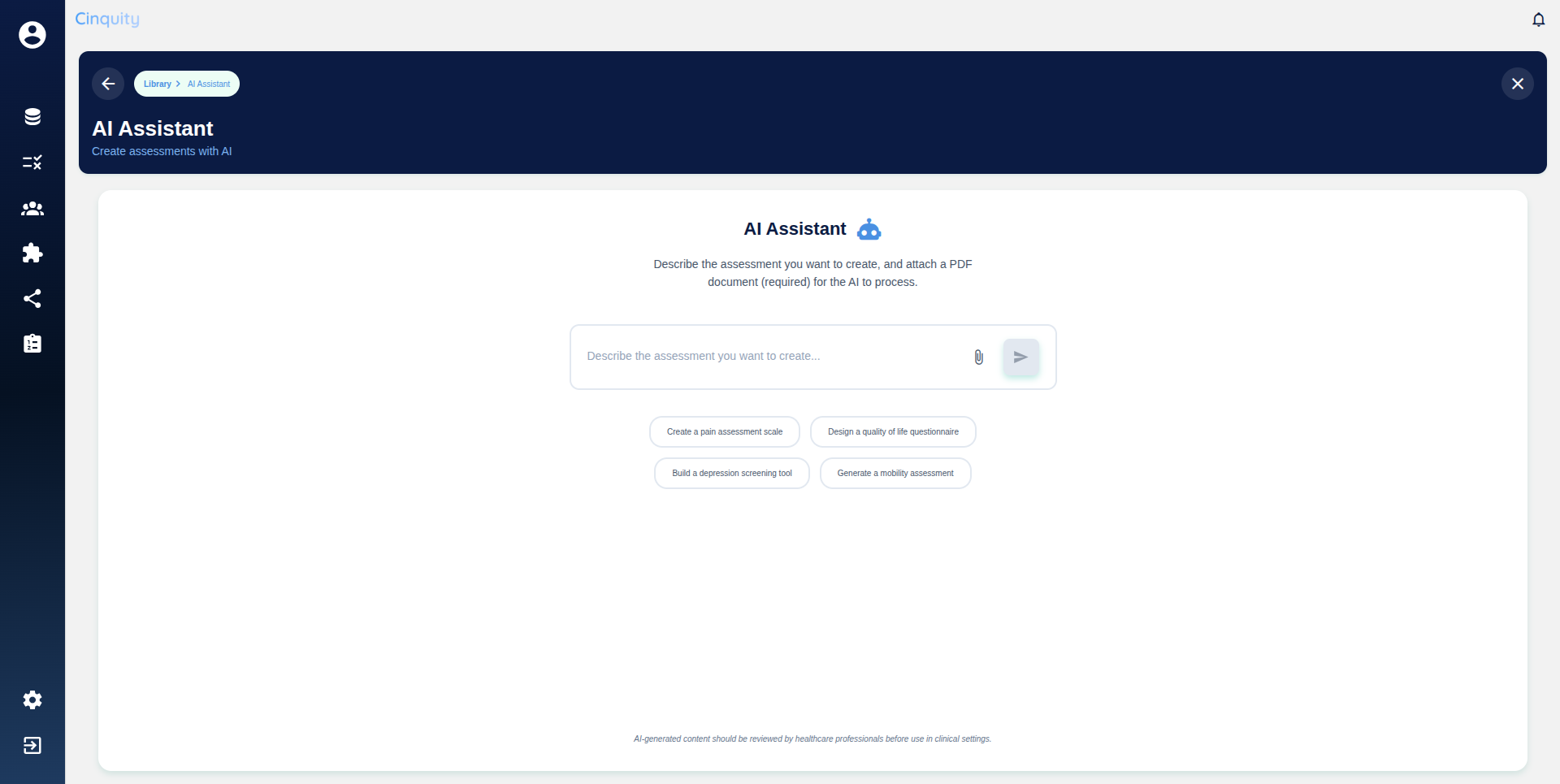 Cinquity interface 7
