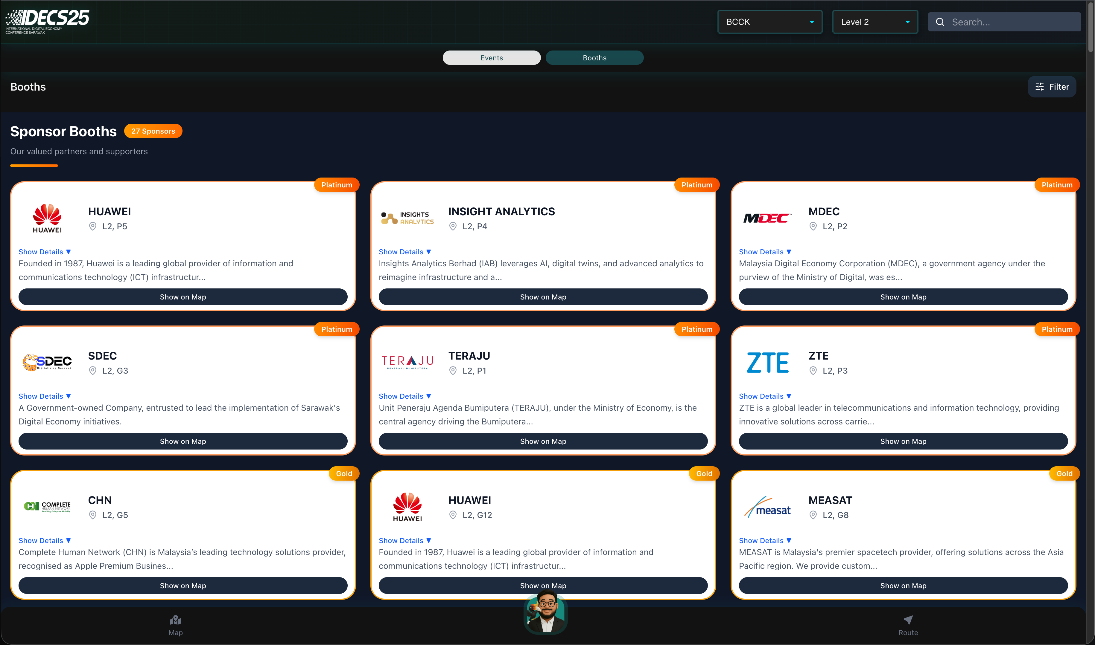 EventSphere interface 6