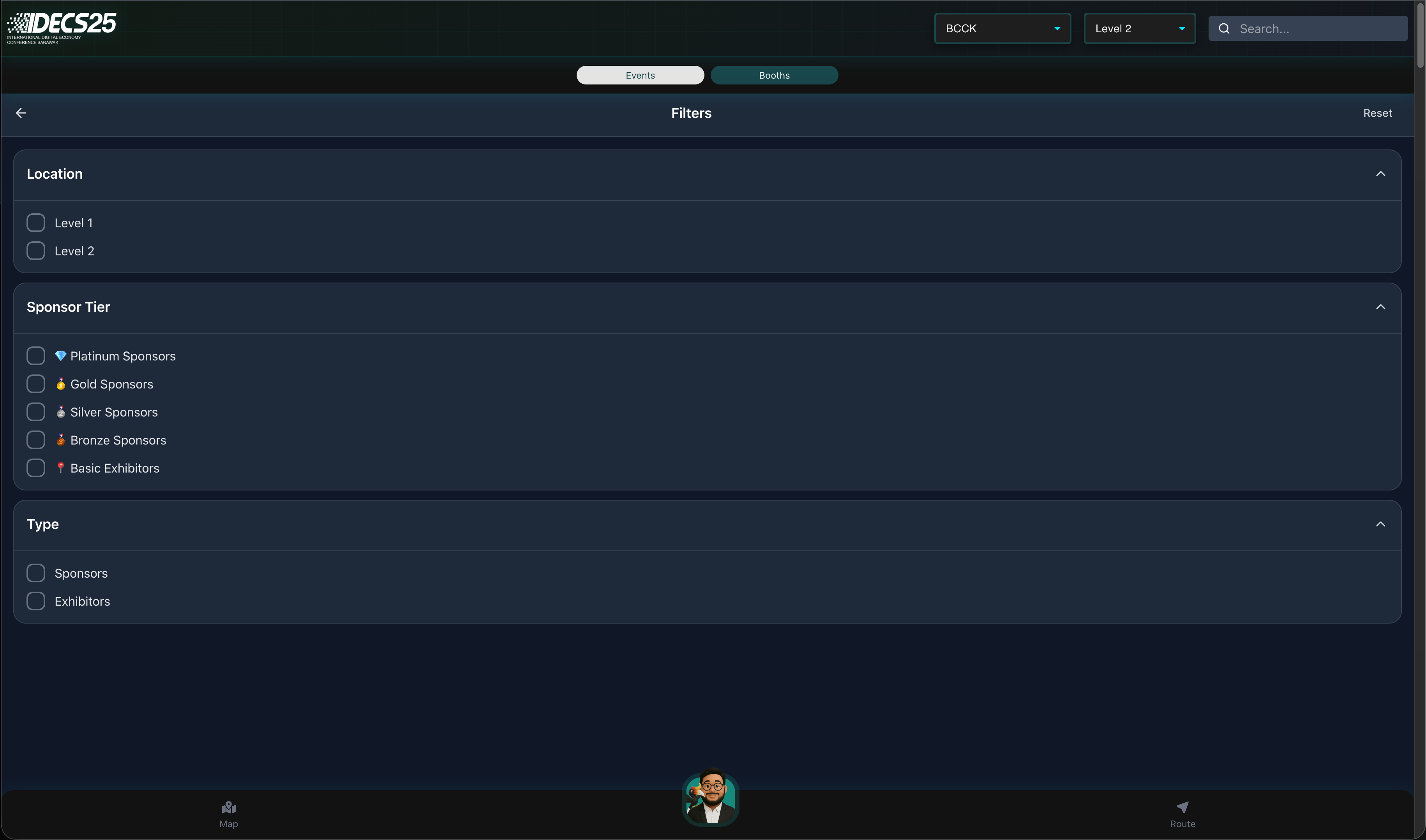 EventSphere interface 7