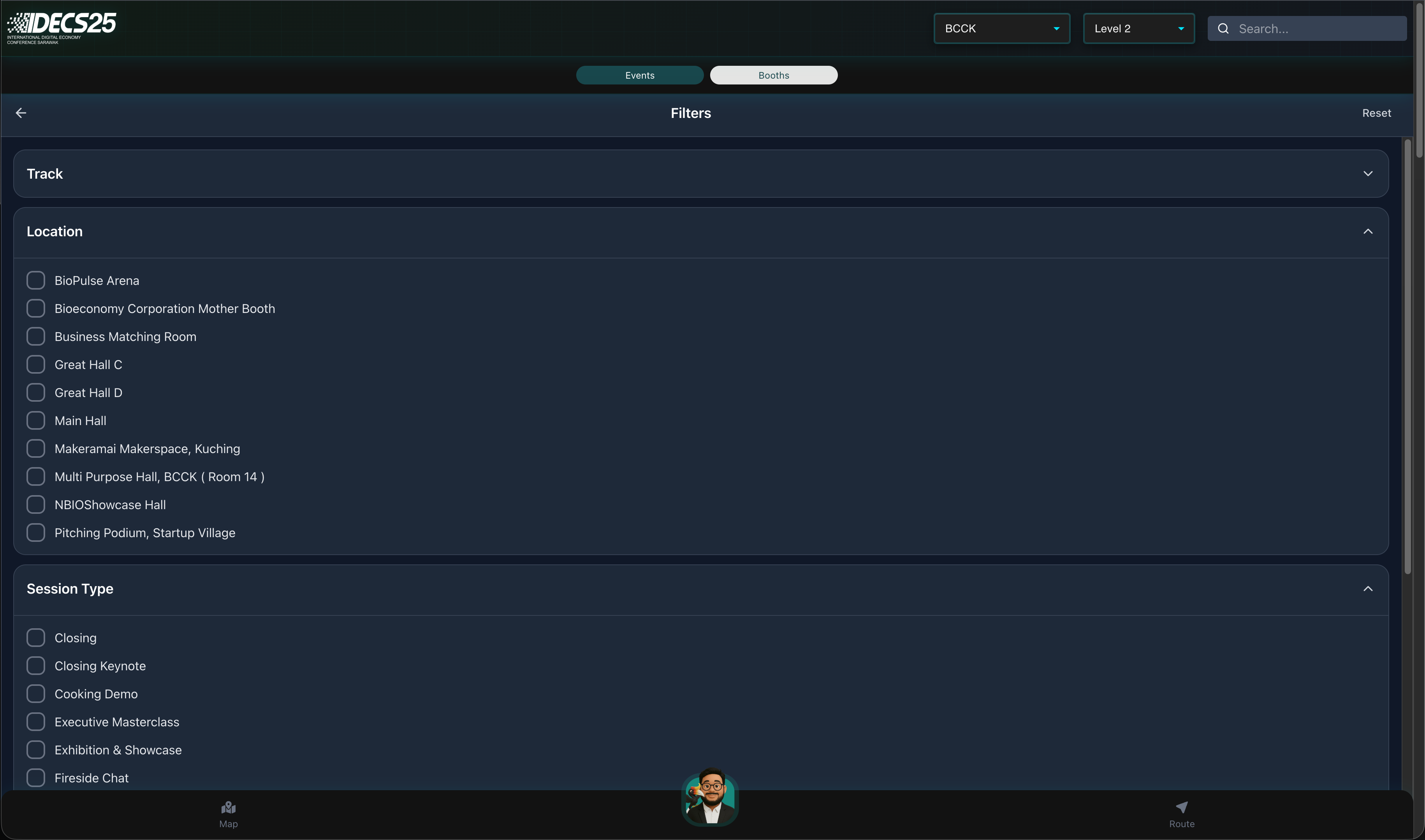 EventSphere interface 8