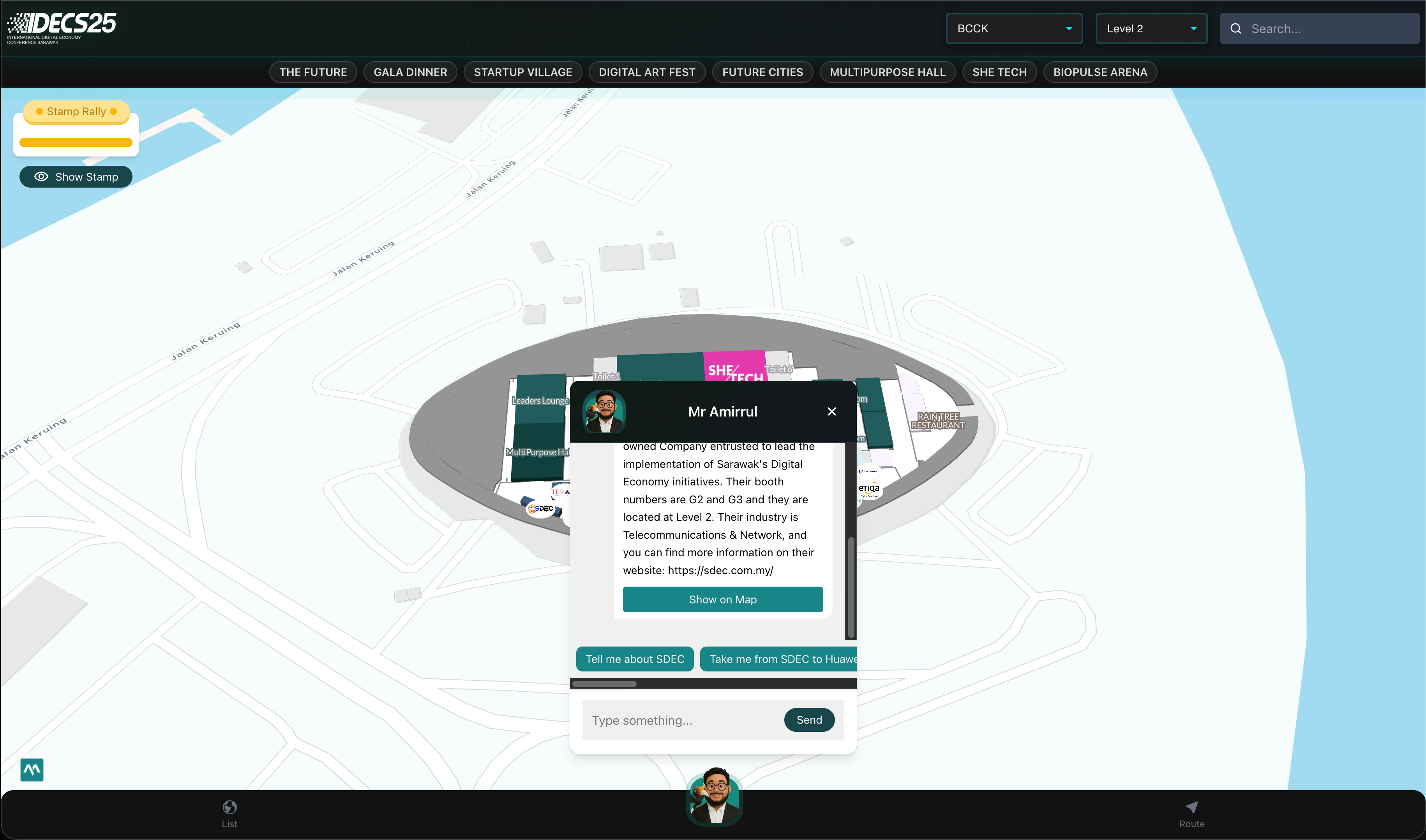 EventSphere interface 9