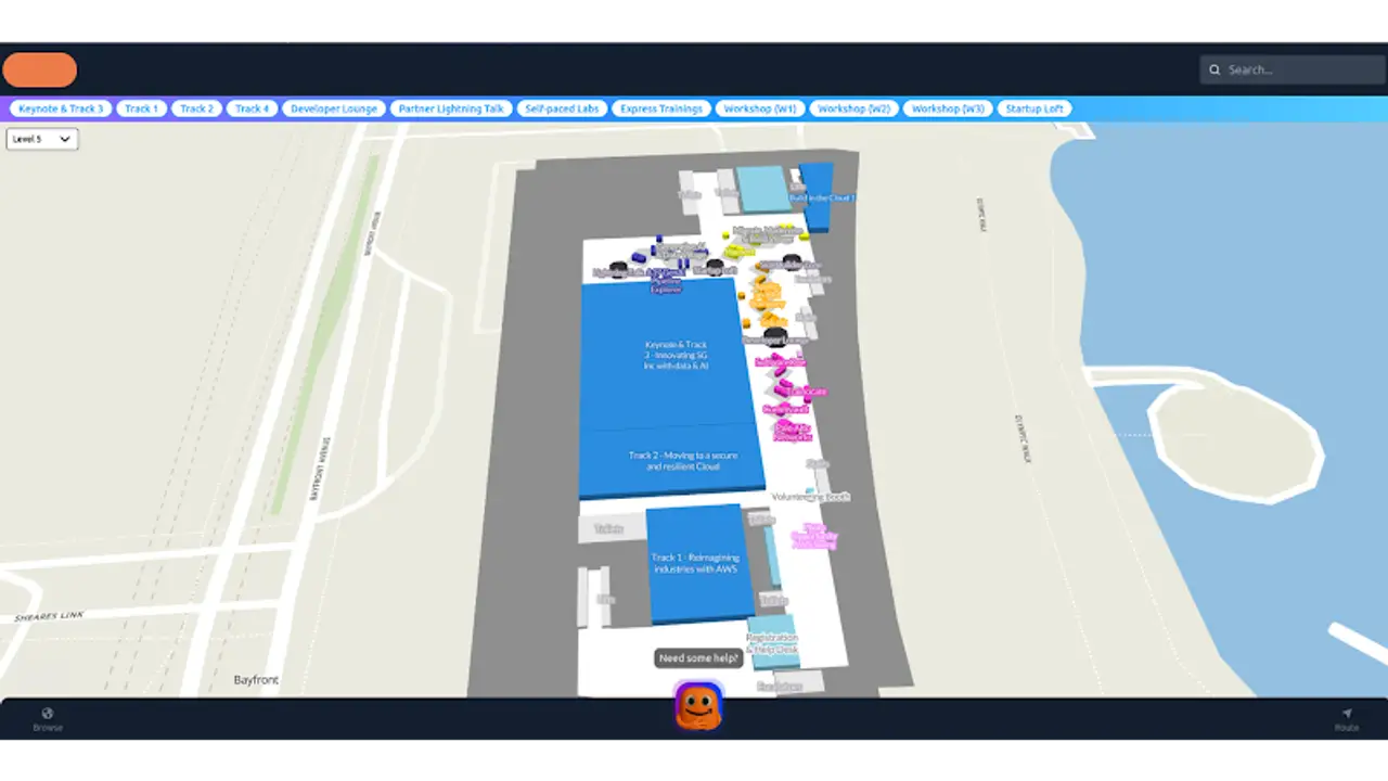 Tech Summit — 3D Navigation & Info Portal